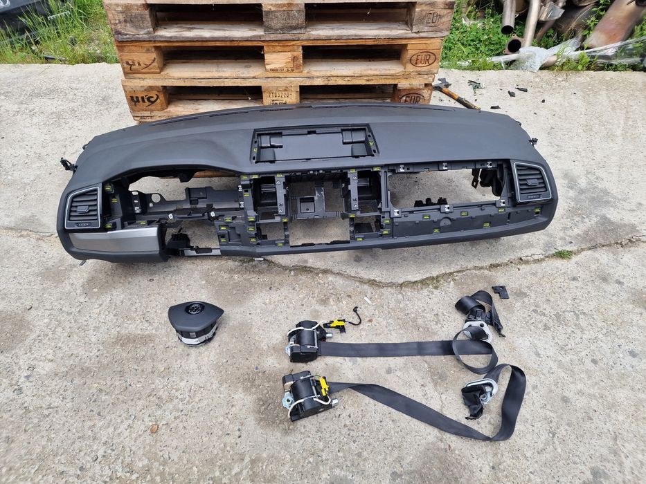 Plansa bord kit complet airbag volan pasager centuri vw t6 multivan