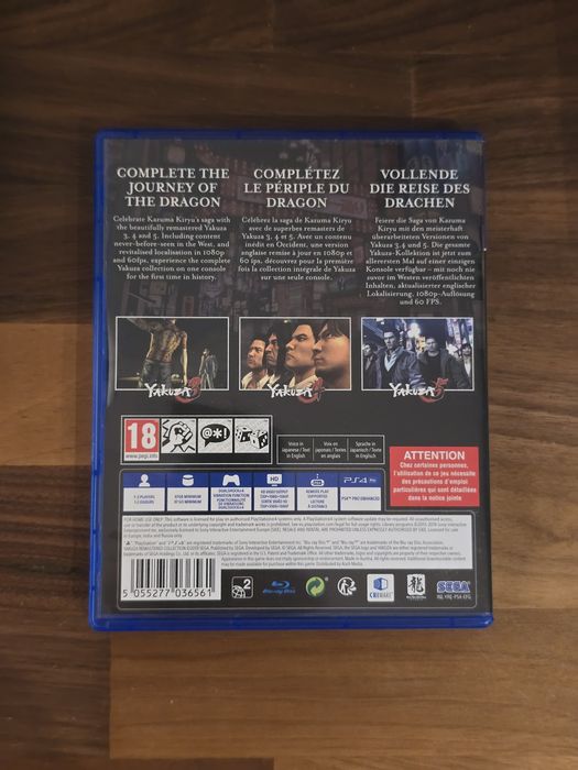 The Yakuza Remastered Collection PS4