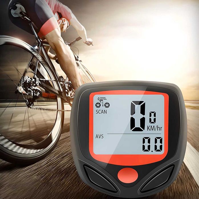 Ciclocomputer 14 functii bicicleta afisaj LCD usor de montat si citit