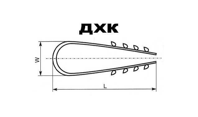 Дюбель-хомут для крепления круглых кабелей и проводов (100 штук)
