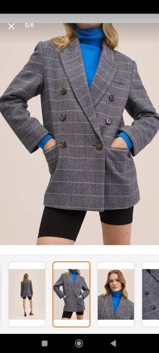 Димисезонный кароткый пальто от мангою