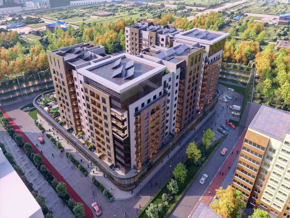 ЖК "Zilan Residence". 1-комнатная, 48.1 м², Махтумкули, Texno park