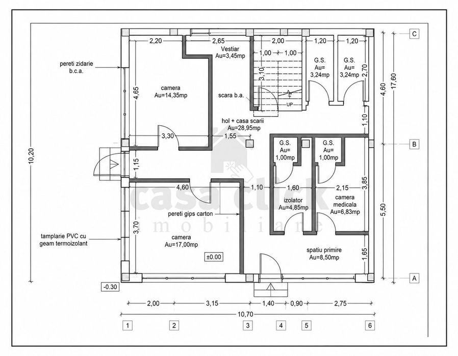 Spațiu 218 mp pentru clinici, cabinete sau afaceri