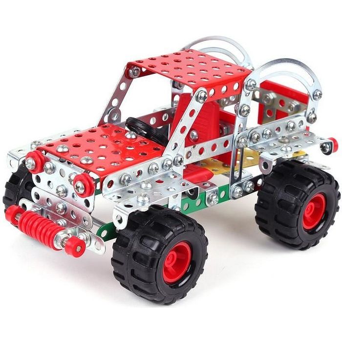 Метален конструктор с болтове гайки инструменти за направа на джип 248