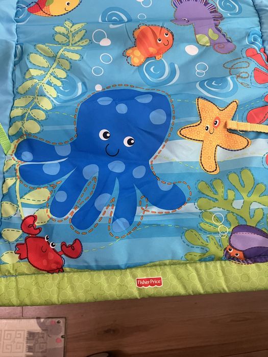 Активна гимнастика/килимче/тунелче за бебе Fisher Price Морско дъно