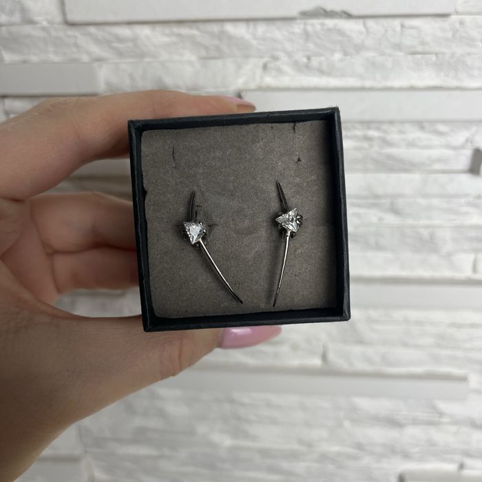 Сребърни обеци със сертификат