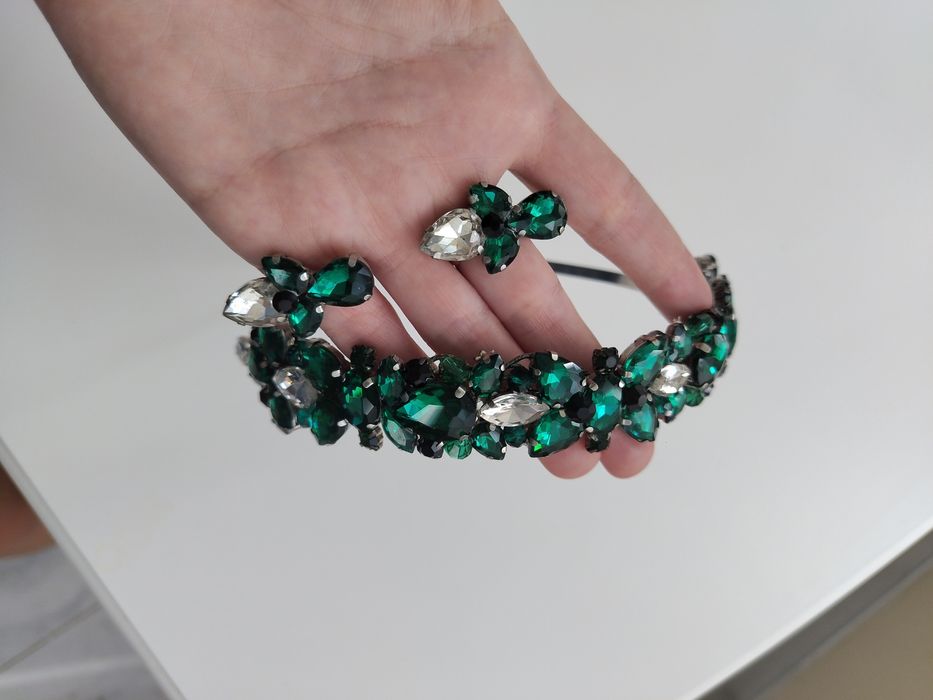 Handmade Диадема с обеци