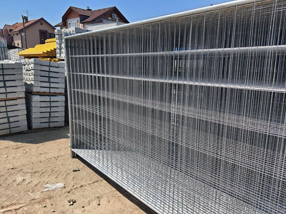 Gard mobil imprejmuire santier, garduri mobile, panou, talpa beton