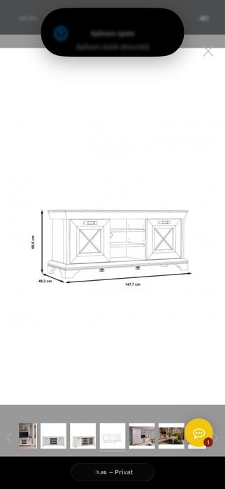 Vand mobila living ,colectia Kashmir NATURLICH,formata din 4 piese