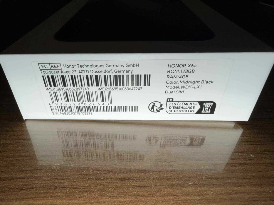 Honor X6A 128 GB, 4 Ram