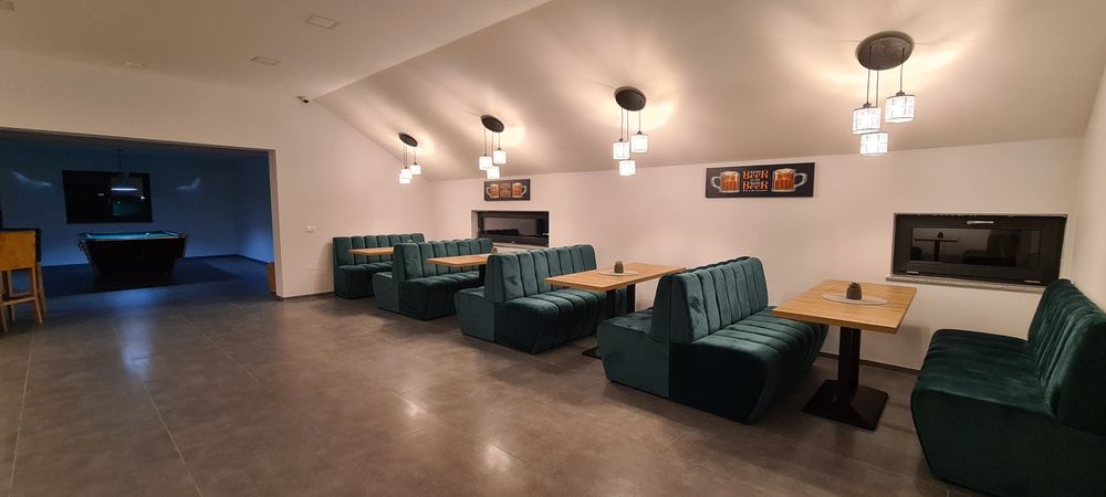 Canapele banchete matlasate restaurant bar cafenea bistro pub club