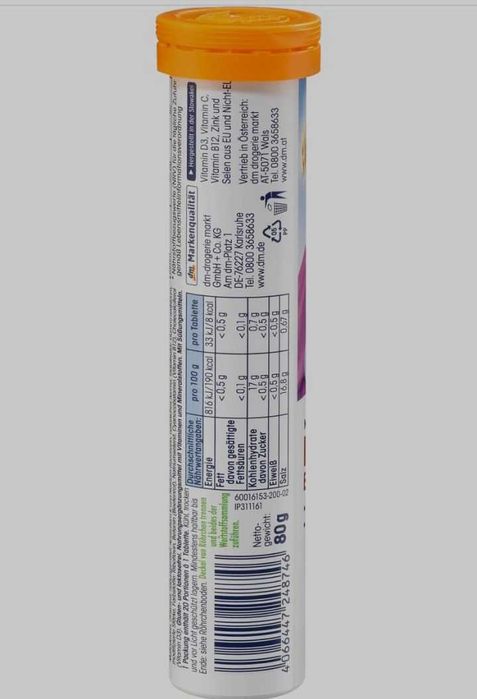 Mivolis Vitamin. Germaniya mahsuloti. Immun Fit.