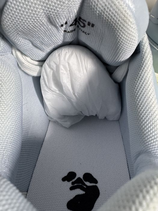 OFF-WHITE Out Of Office OOO Low Tops white baby blue special