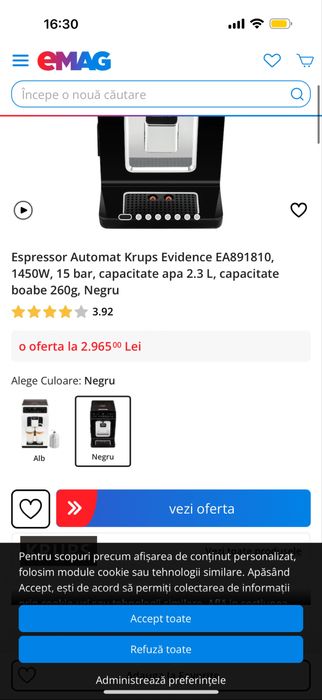 Espressor Automat Krups Evidence