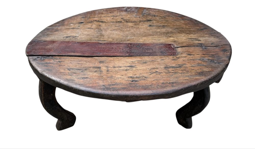 Masuta taraneasca veche blat rotund