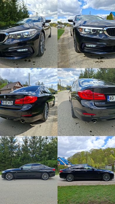 BMW 520D* G30 * 2018* Sport Line * Negru Saphire * Full Led* Ceasuri Digitale * * Navigatie Mare * Pedestrian * Import Germania 2025* PROPRIETAR * E6*