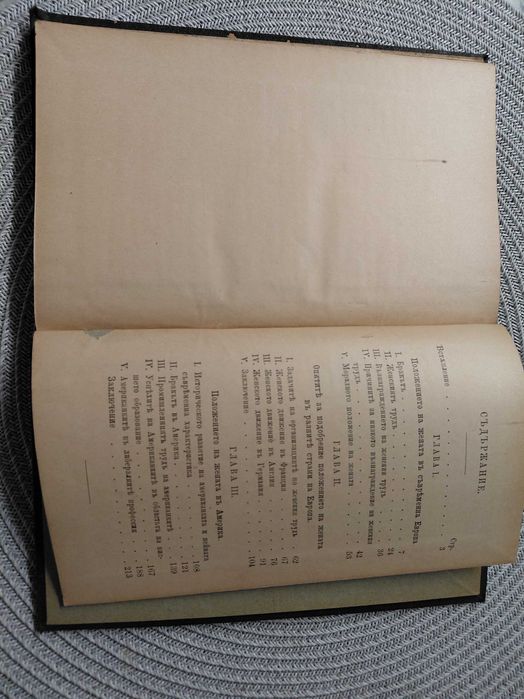 Антикварна книга от 1897 г Съвременната жена и нейното положение в Европа и Америка