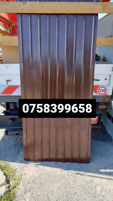 Tabla cutata colorata sau zincata la 19 lei buc