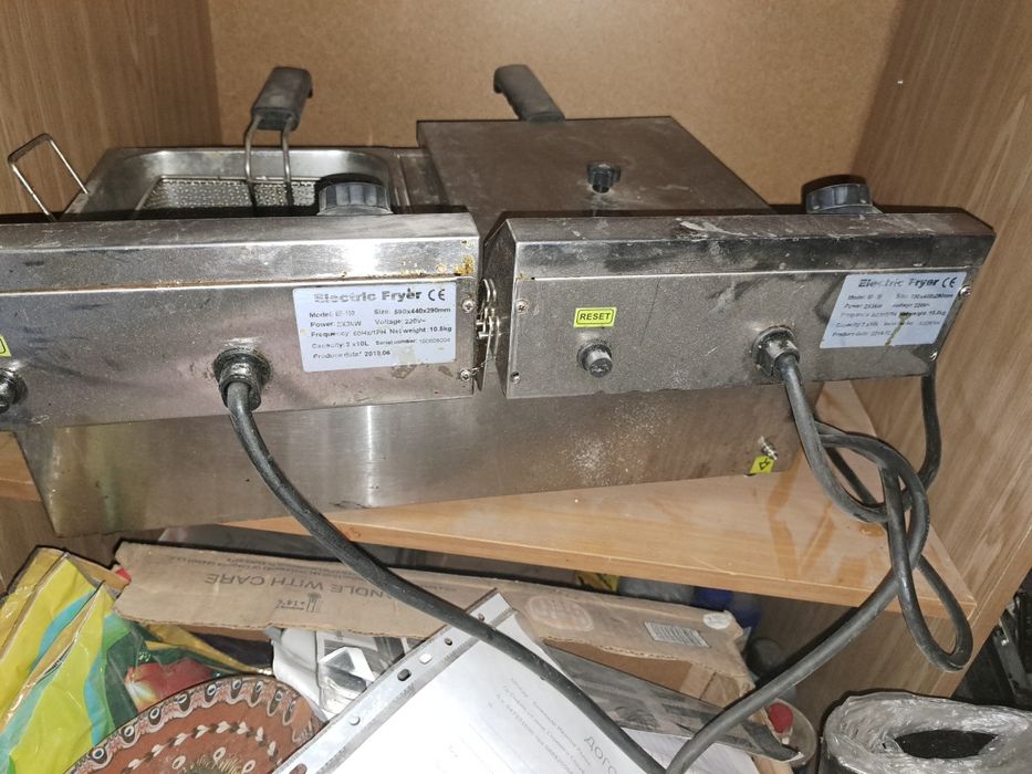 Фритюрник двоен на ток