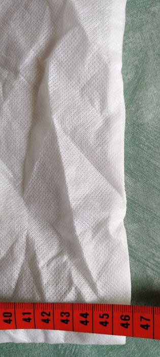 Sac cu snur, alb cu rosu, contra prafului de la Valentino! Fara uzura!