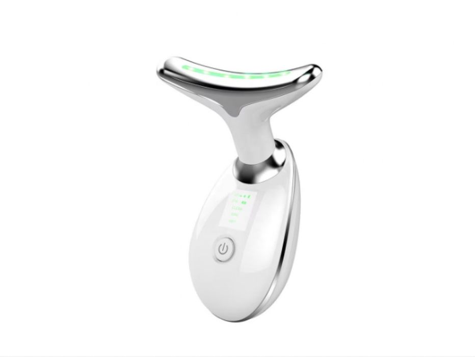 Мултифункционален масажор за лице и шия Лифтинг на лицето LED фотонна