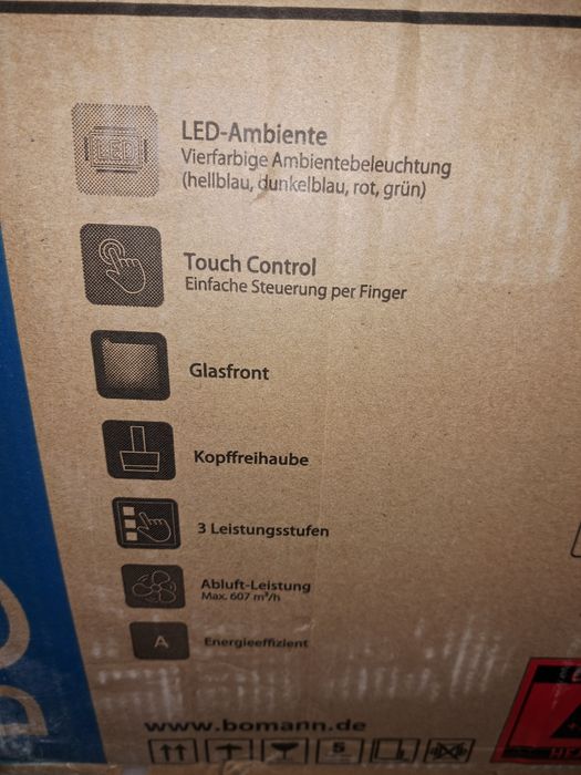 Аспиратор 607 куб.м Bomann DU 7603 G