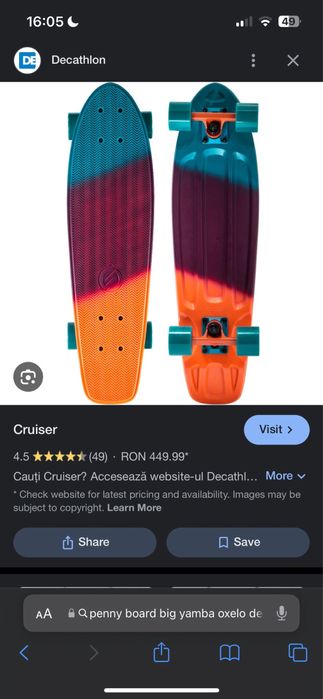 Penny Board oxelo Cruiser Big Yamba Gradient