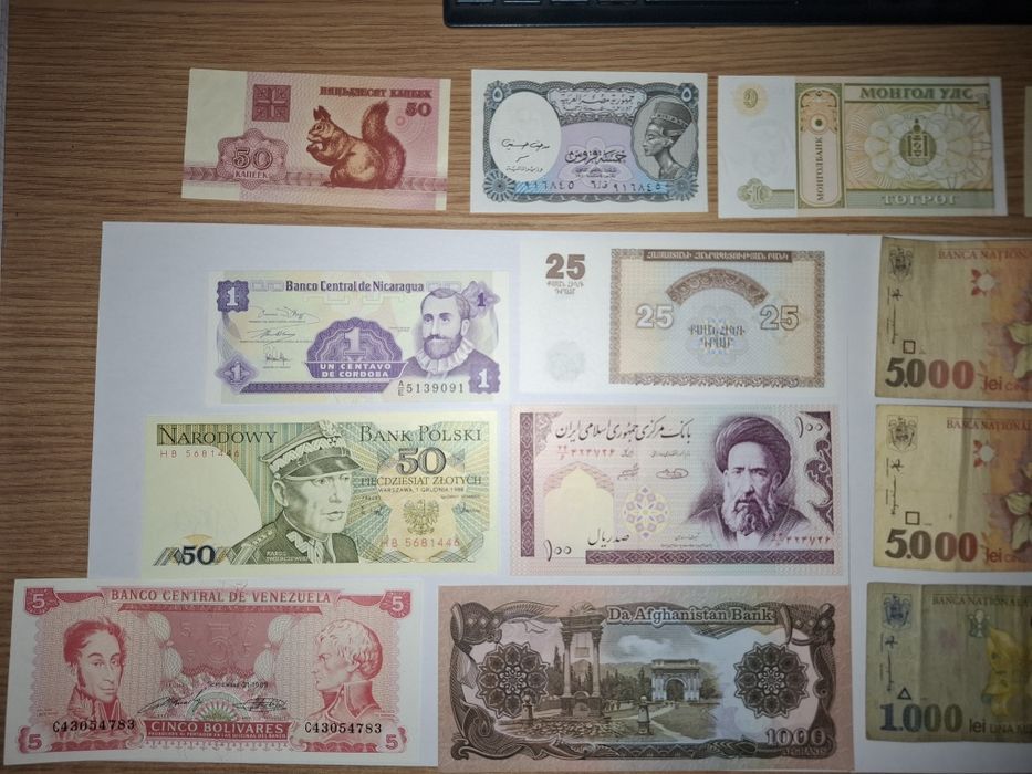 Bancnote și monede românești și internaționale de colecție
