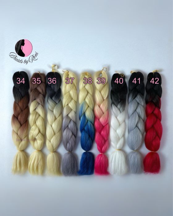 Канекалон за плитки, коса за плитки, Kanekalon, braids