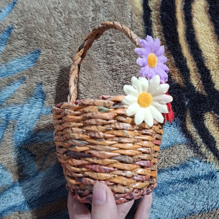 Корзина лакированая ручной работы