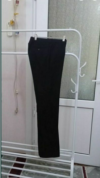 Школьные Брюки классический подросковый темно синего цвета