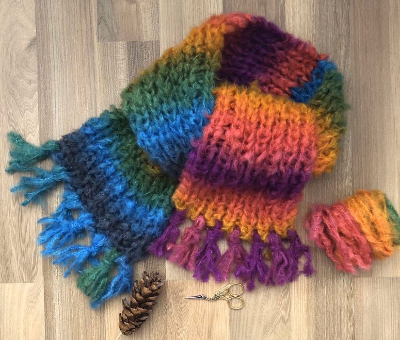 Ръчно плетен шал