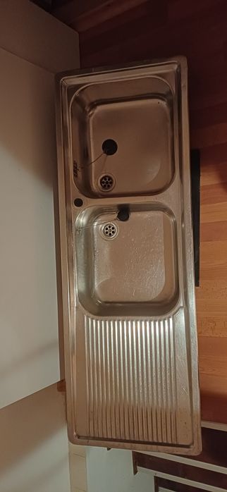 Vand chiuvetă inox dublă