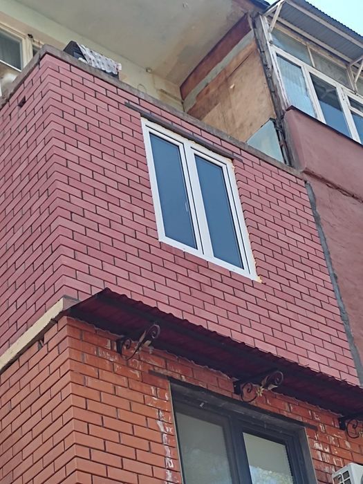 Balkonga g'isht teramiz.Kladka balkon.Керпичная кладка балканов