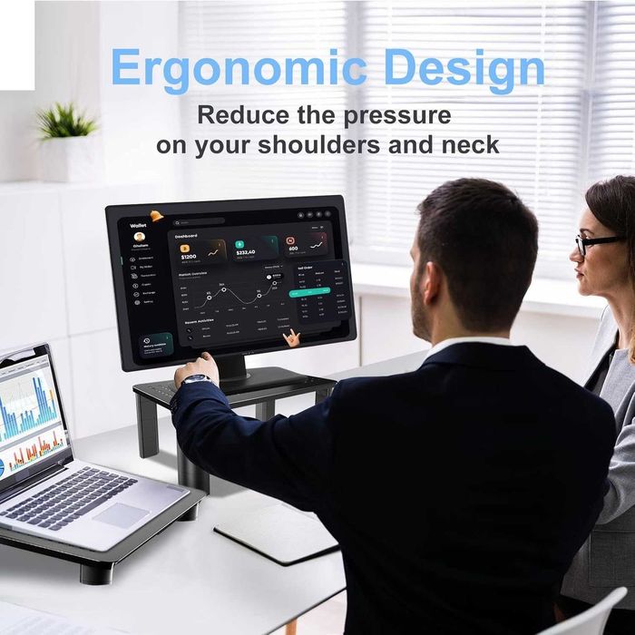 Pholiten Настолна стойка за монитор, регулируеми по височина