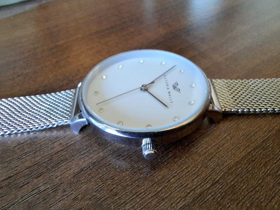 Ceas de gala lux pentru dama Victoria Walls Silver Mineral Glass