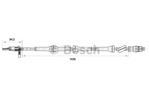 Fiat Alfa Romeo Lancia senzor ABS (Bosch)