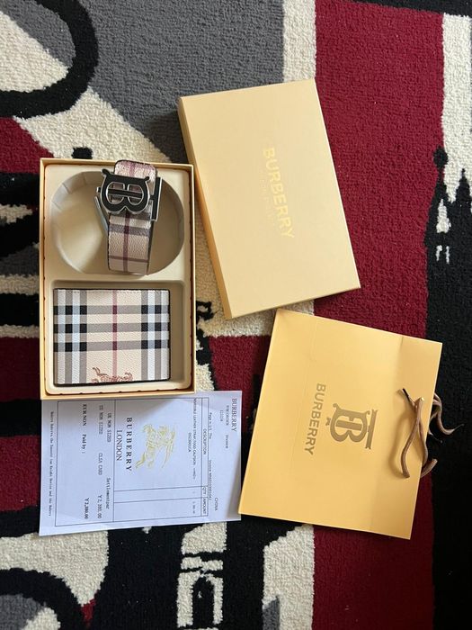 Set Burberry London Curea + Portofel