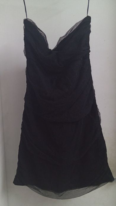 Черна тюлена рокля, р-р S