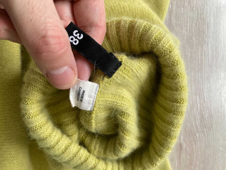 DIVIDED by H&M wool angora дамско поло вълна ангора пуловер 38