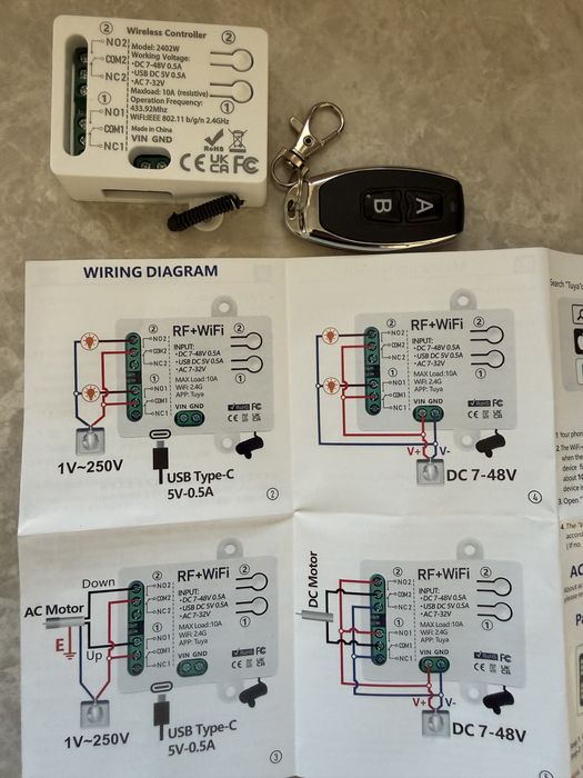 Смарт (smart) wifi релета/прекъсвачи сух контакт Туя (Tuya/Smart Life)