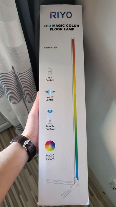 Lampadar de colț Riyo LED RGB (Smart) - Nou