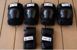 Set protecții Oxelo complet + ochelari ski / sport