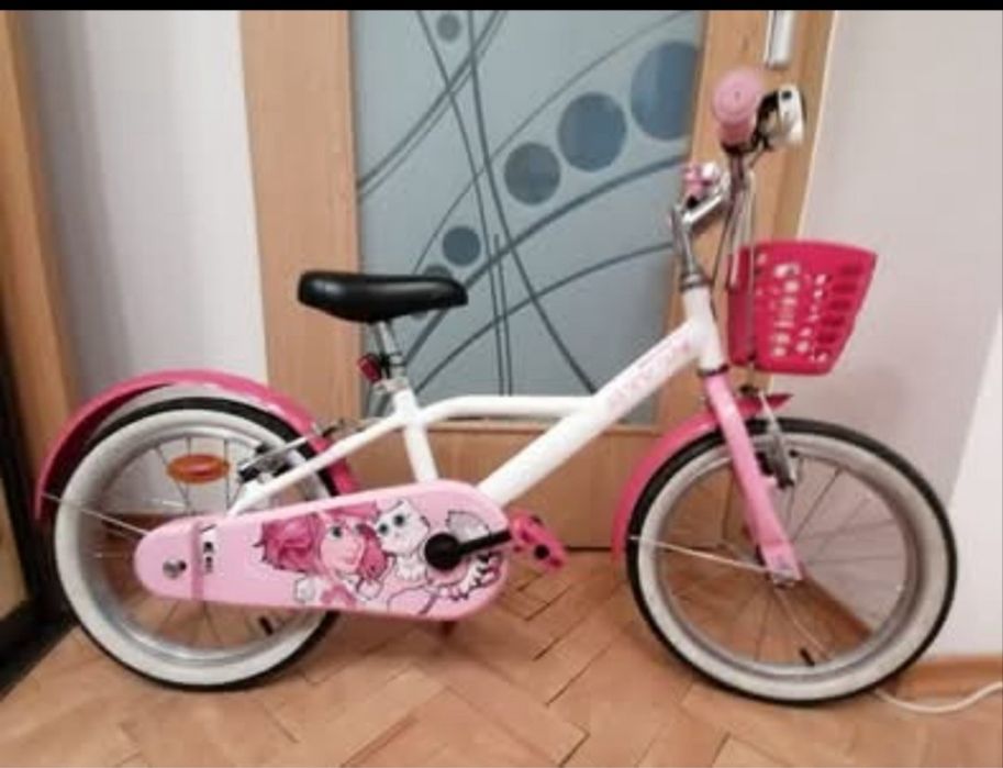 Bicicleta btwin 16 inch cu roti ajutatoare