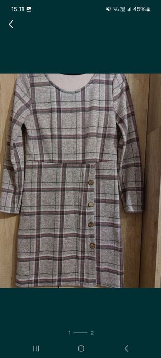 Rochiță în carouri,  mărimea M