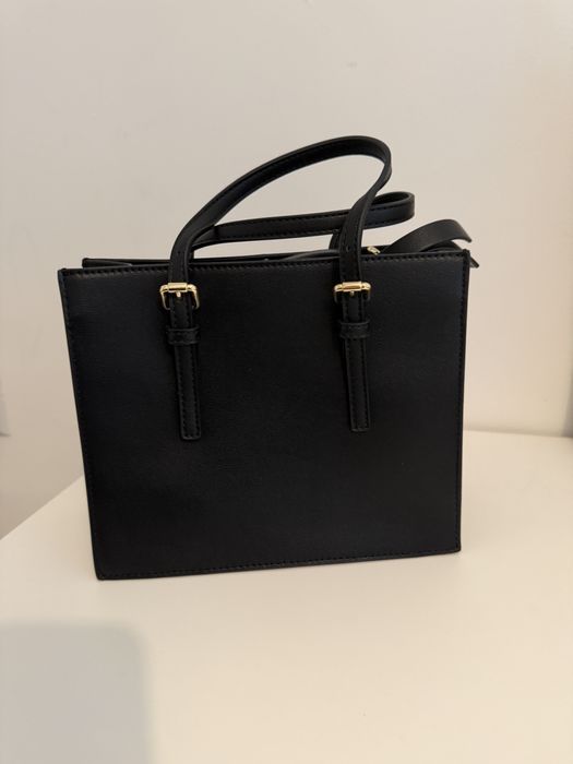 Кожена чанта Versace