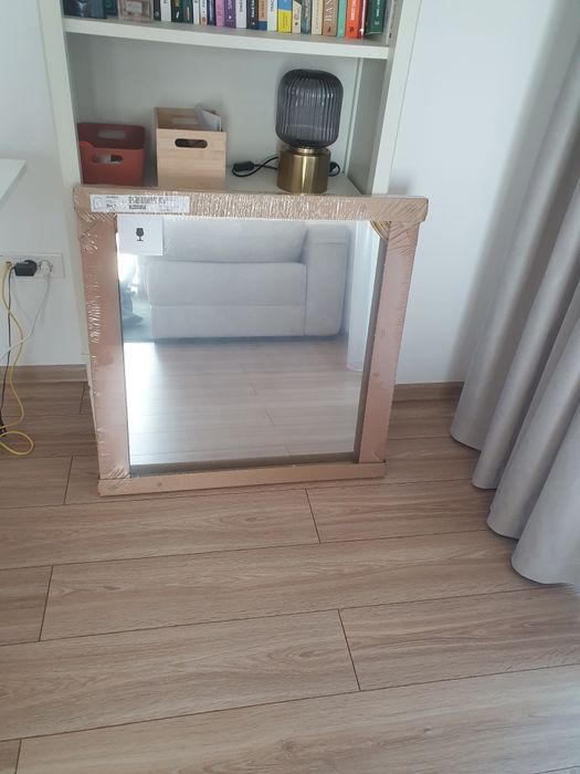 Oglinda ikea Svansele 78×78, auriu