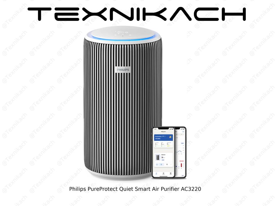 Новый • Philips PureProtect Quiet Smart Air Purifier AC3220 • Доставка