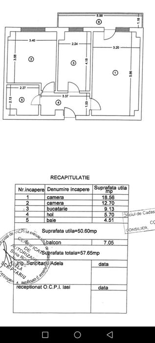 PF. Ap. 2 camere Bucium Confort - mobilat și utilat complet