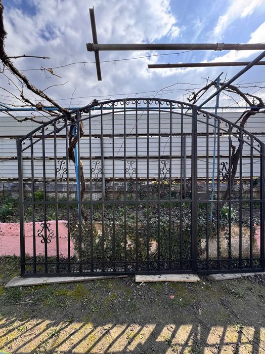 Vând set complet de porți metalice din fier (model decorativ)